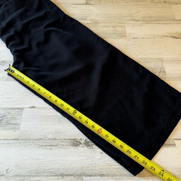 NWT Michael Kors Self-Sash Drapey Crepe Wide-Leg
Pants Black - Picture 14 of 15